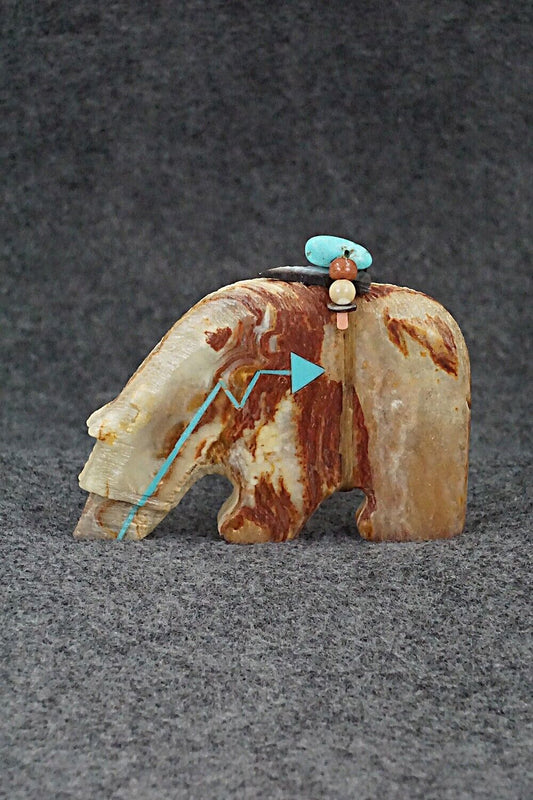 Bear Zuni Fetish Carving - Douglas Martza