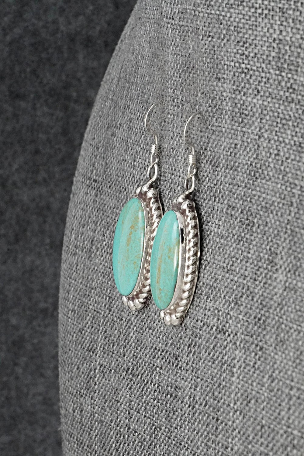 Turquoise & Sterling Silver Earrings - Antwone Brown