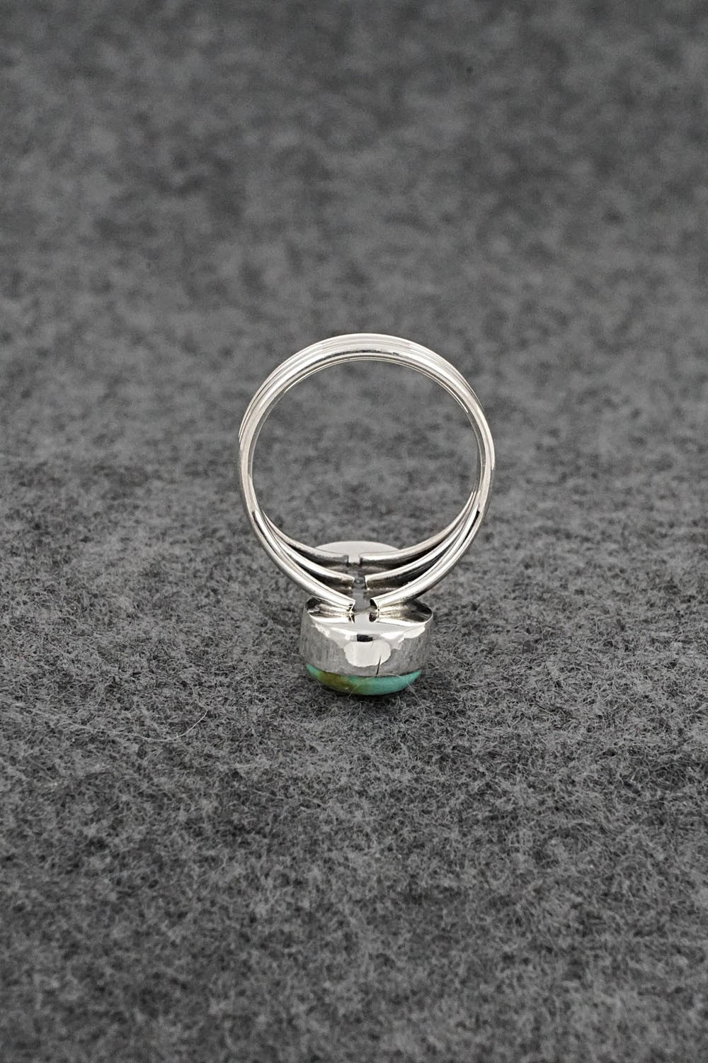 Turquoise & Sterling Silver Ring - Eugene Gruber - Size 6