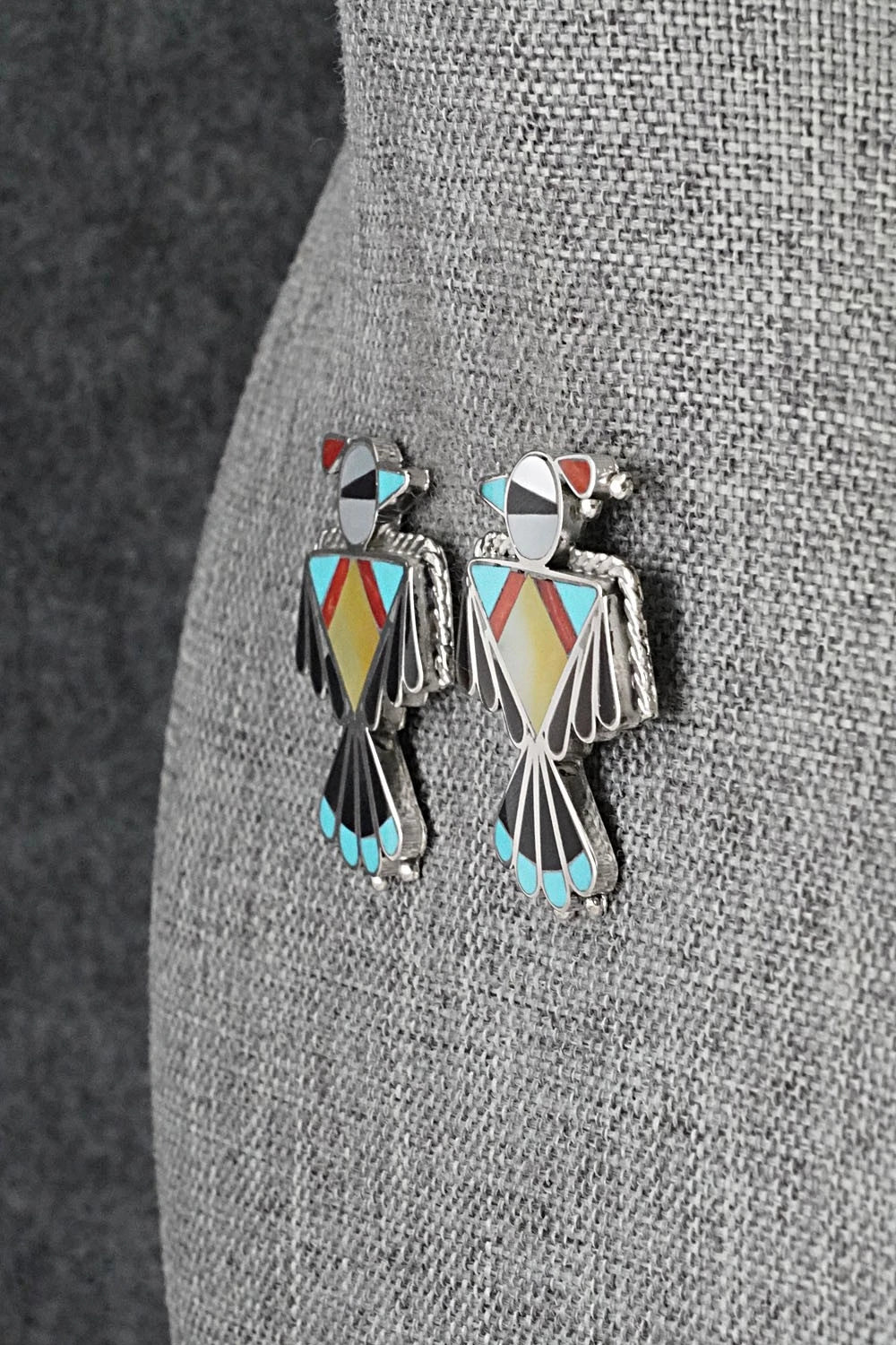 Multi-Stone & Sterling Silver Earrings - Adrian Wallace