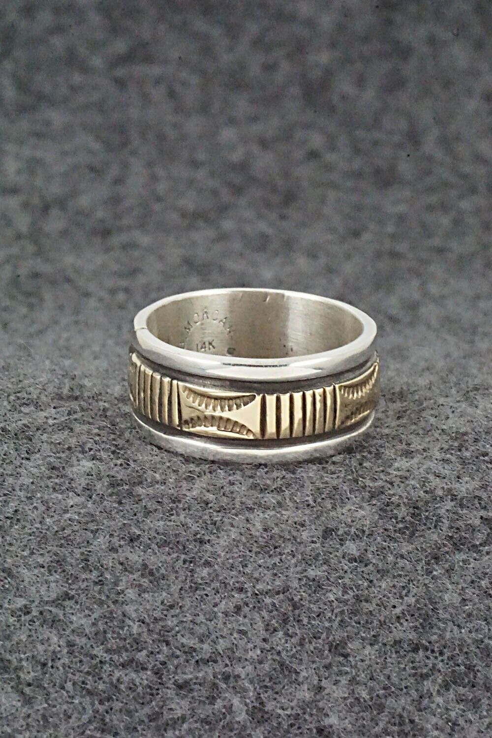 Sterling Silver & Gold Fill Ring - Bruce Morgan - Size 9.25