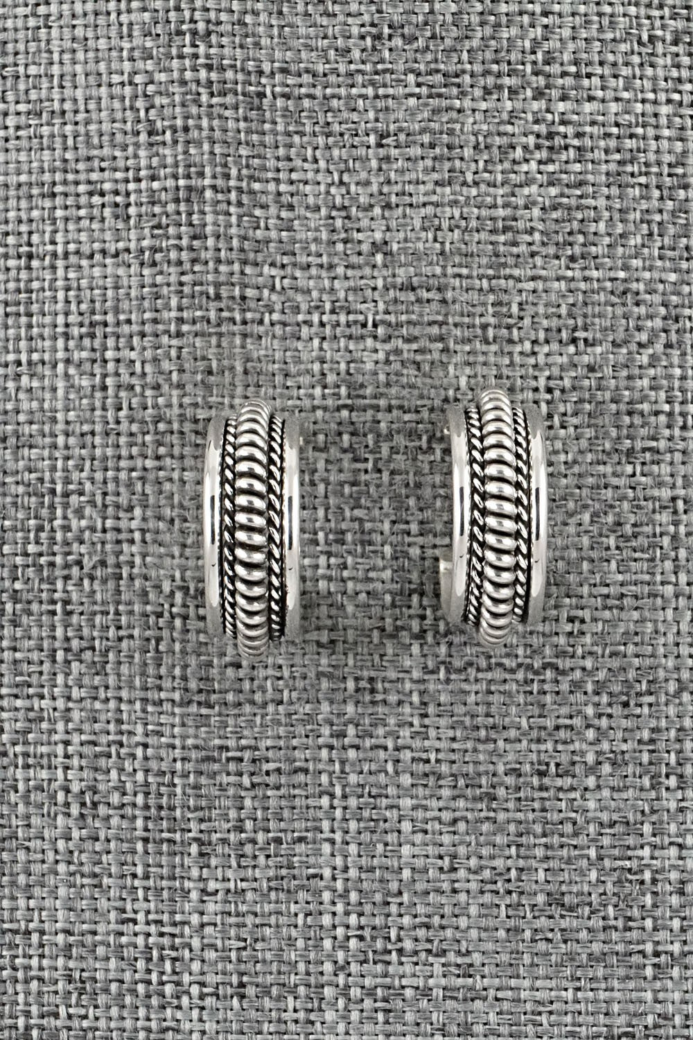 Sterling Silver Hoop Earrings - Elaine Tahe