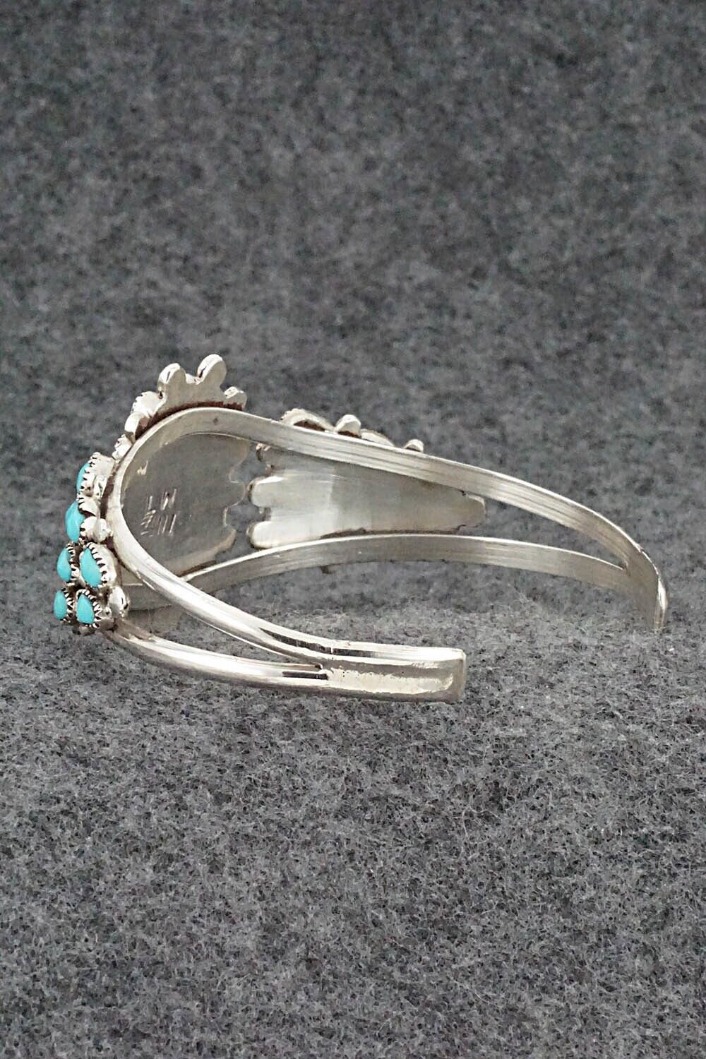 Turquoise & Sterling Silver Bracelet - Lorraine Waatsa