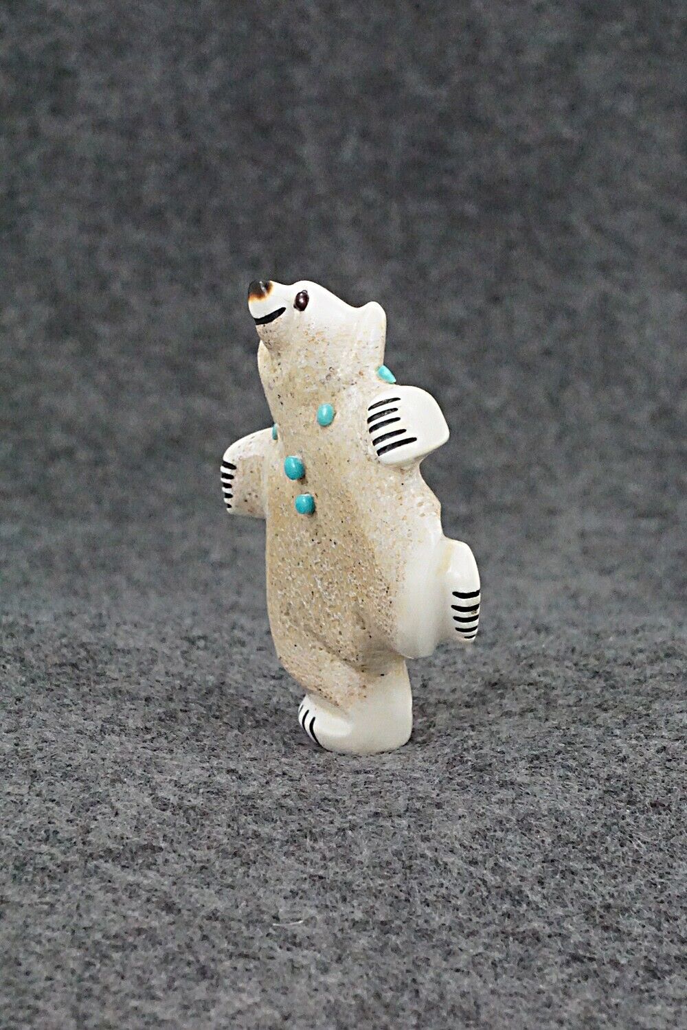 Dancing Bear Zuni Fetish Carving - Claudia Peina