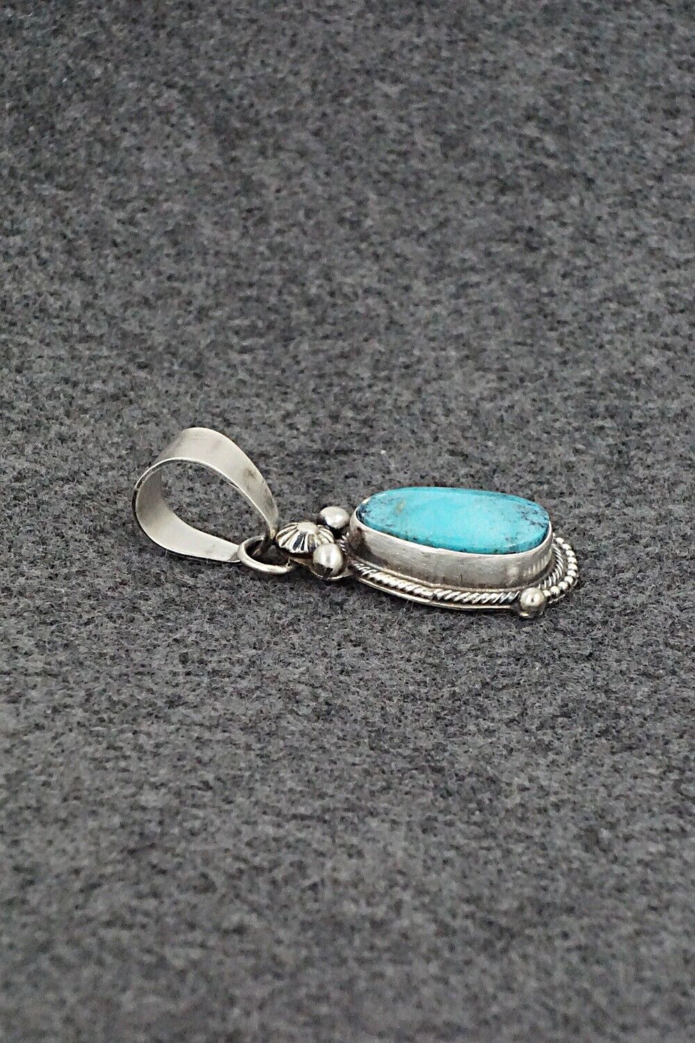 Turquoise & Sterling Silver Pendant - Kathleen Livingston