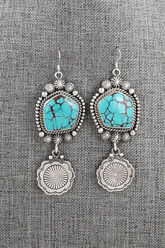 Turquoise & Sterling Silver Earrings - Michael Calladitto