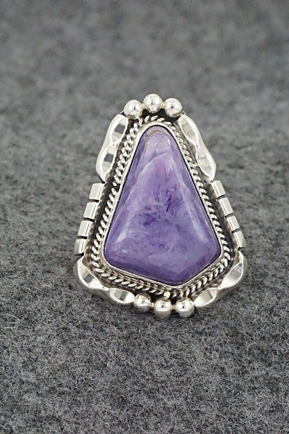 Charoite & Sterling Silver Ring - Samuel Yellowhair - Size 5.75