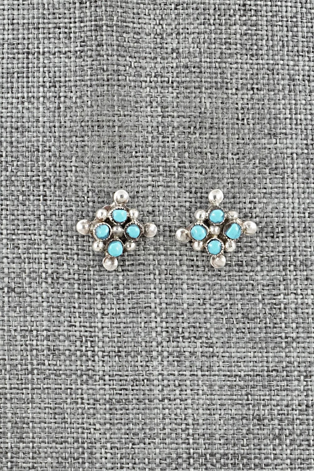 Turquoise & Sterling Silver Earrings - Calvert Lamy