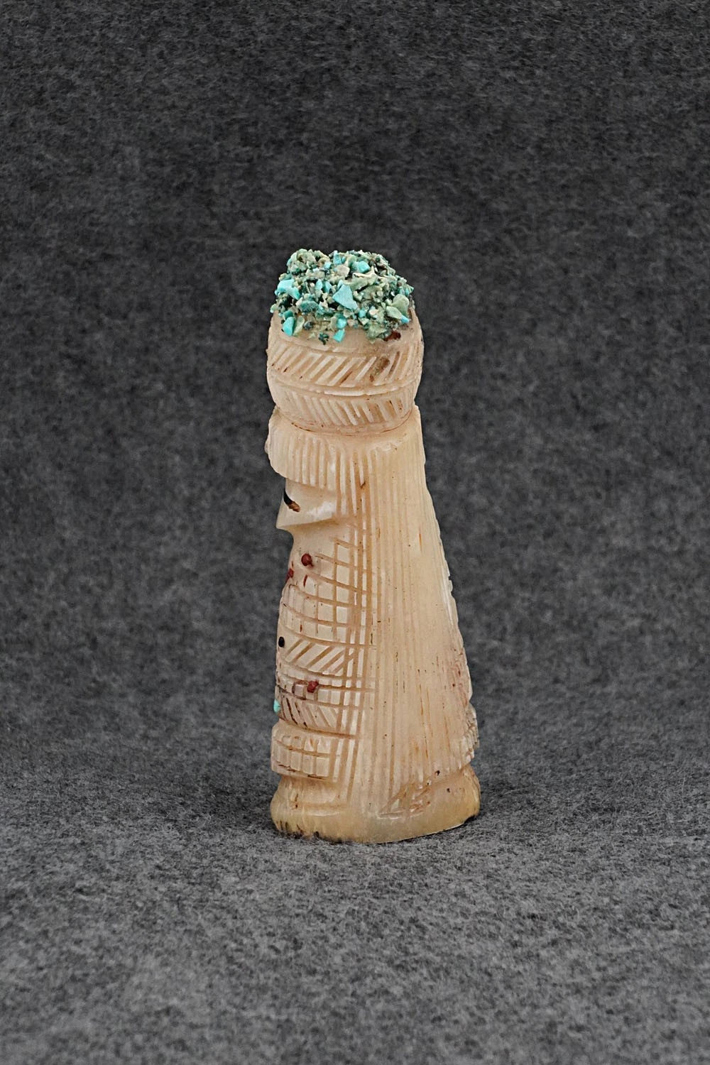 Corn Maiden Zuni Fetish Carving - Carl Etsate