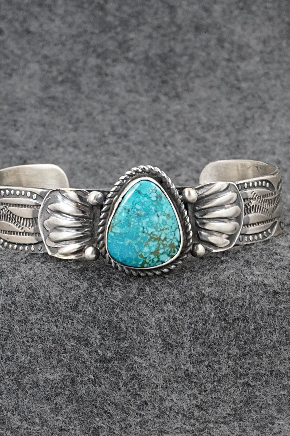 Turquoise & Sterling Silver Bracelet - Tillie Jon