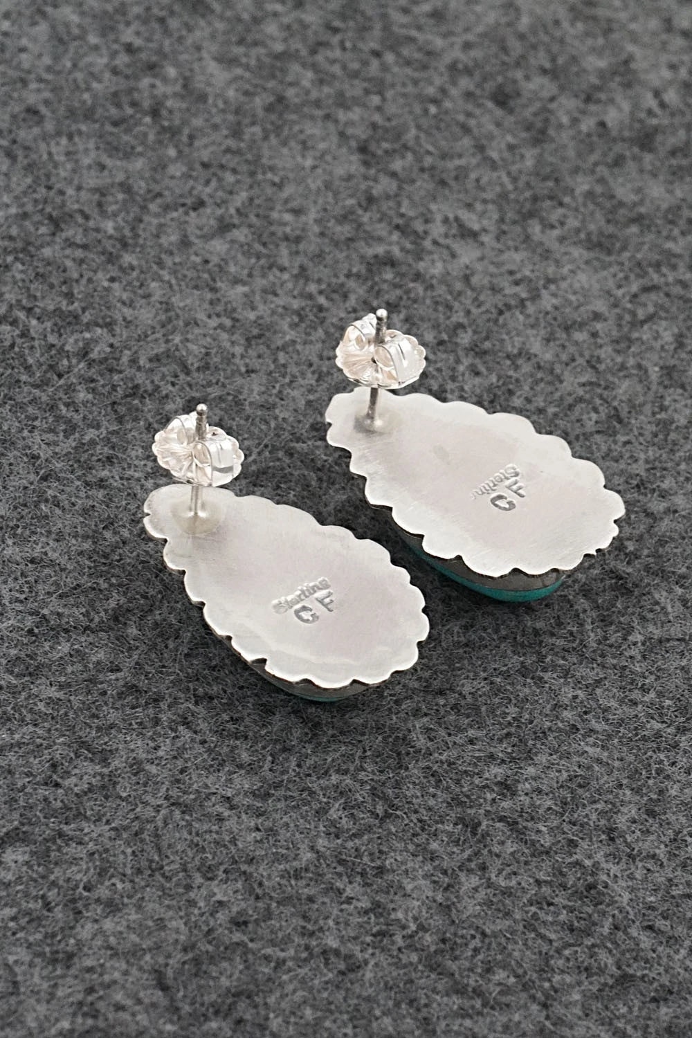 Turquoise & Sterling Silver Earrings - Carlos Francisco