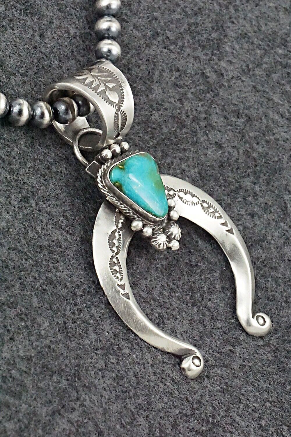 Turquoise & Sterling Silver Necklace - Samuel Yellowhair