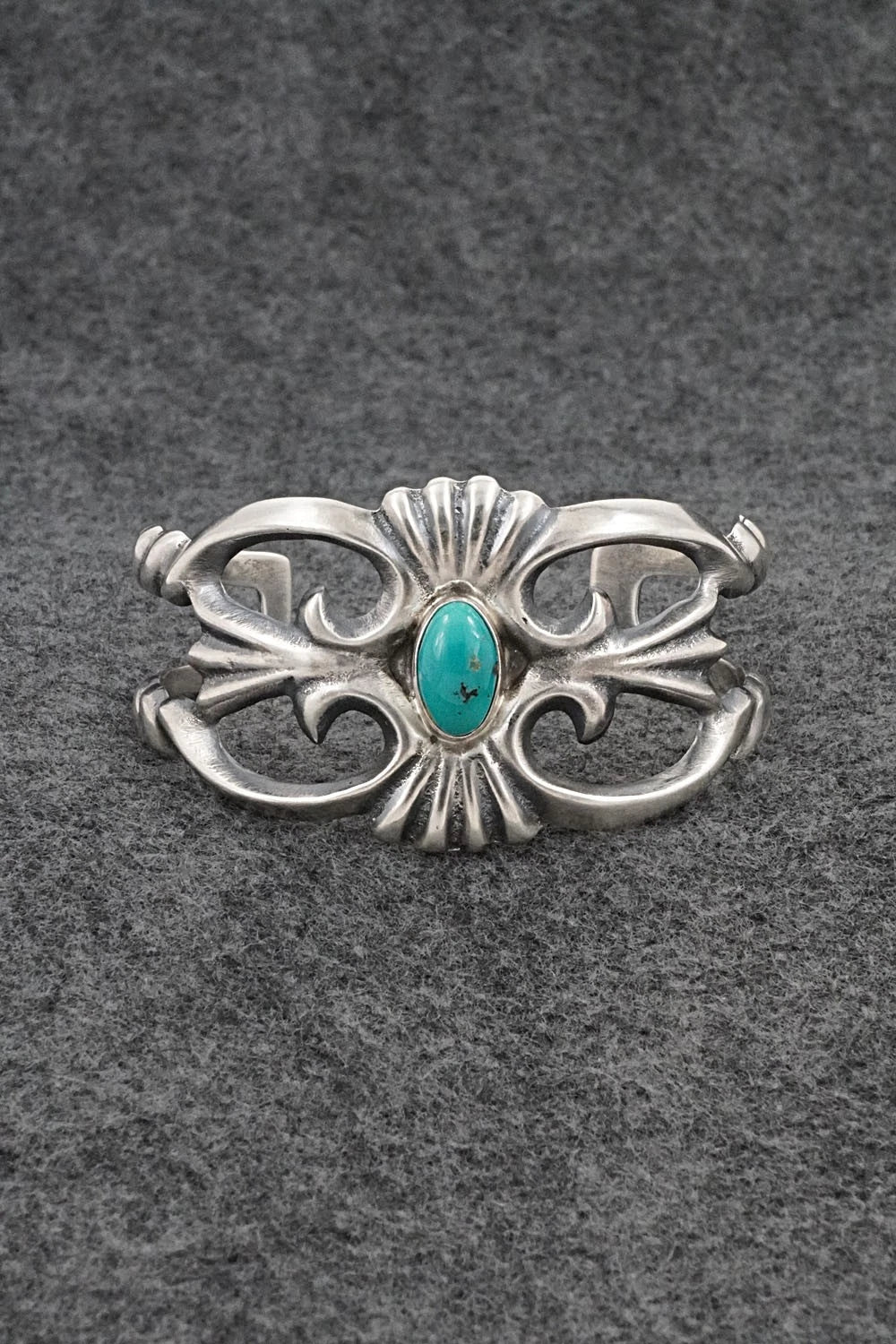 Turquoise & Sterling Silver Bracelet - Eugene Gruber