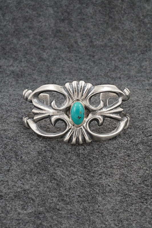 Turquoise & Sterling Silver Bracelet - Eugene Gruber