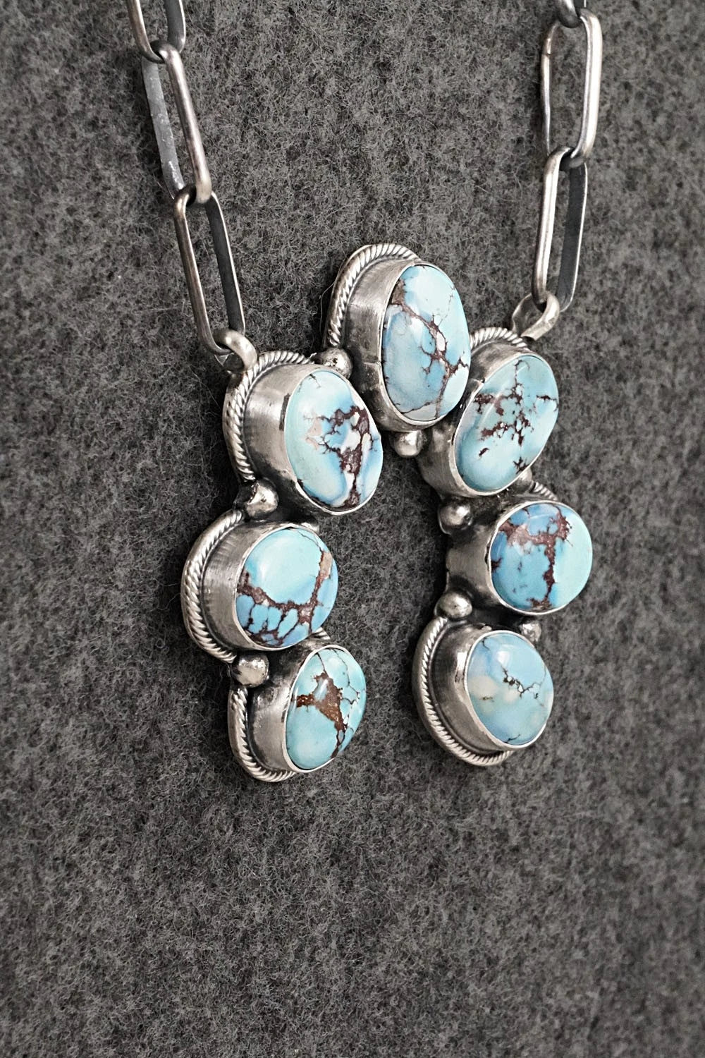 Turquoise & Sterling Silver Necklace - Darrin Livingston