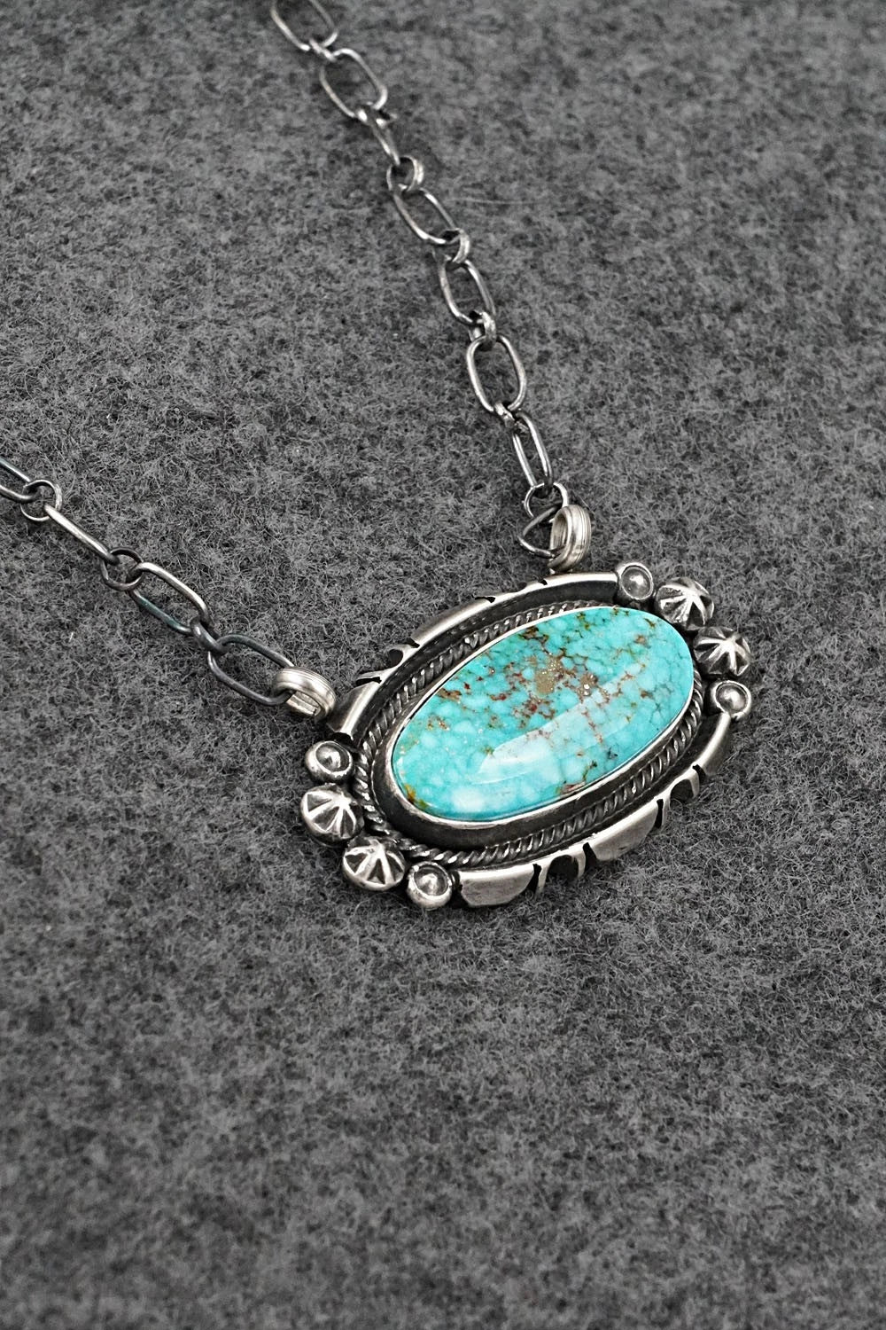 Turquoise & Sterling Silver Necklace - Marita Benally