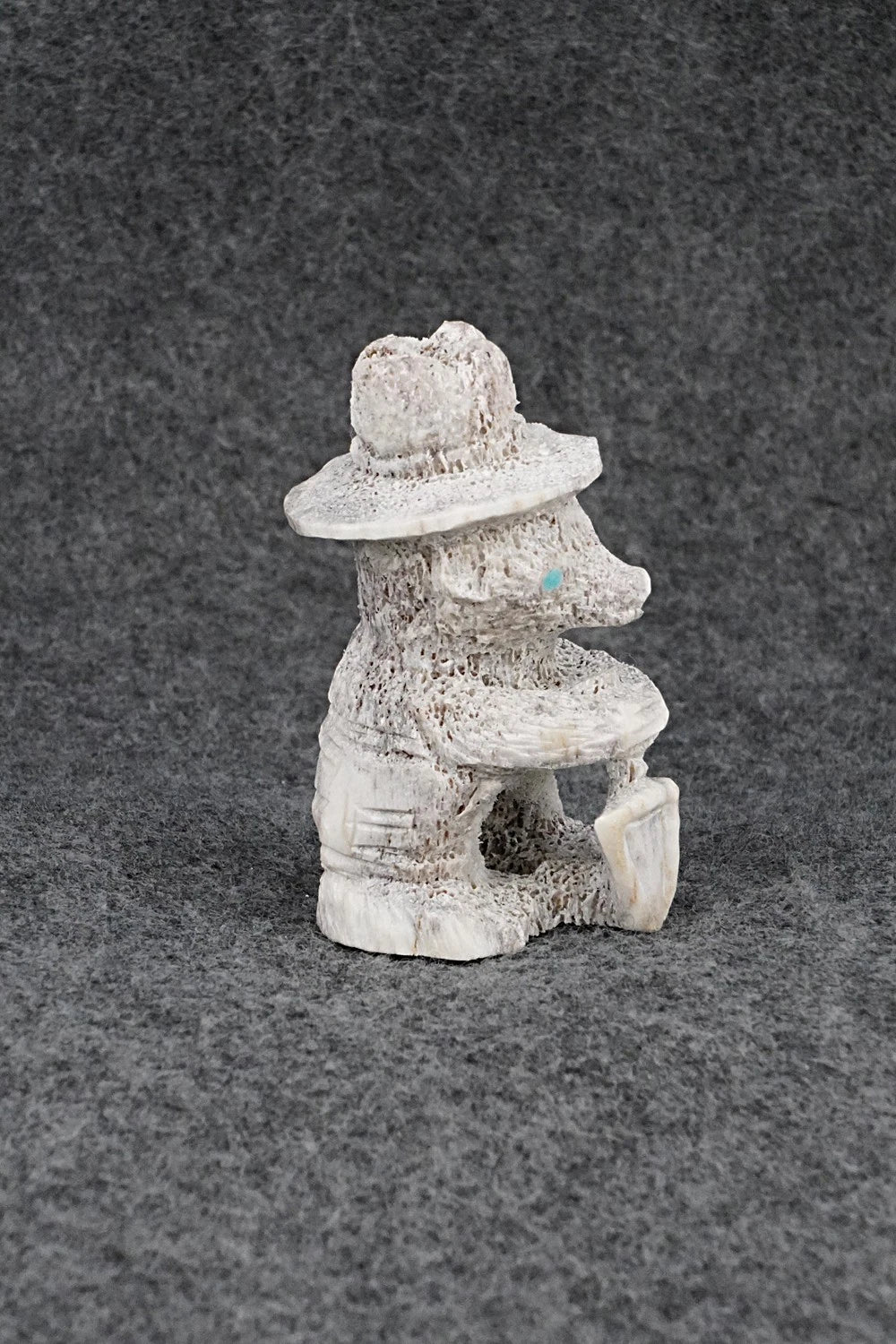Smokey Bear Zuni Fetish Carving - Chris Peina