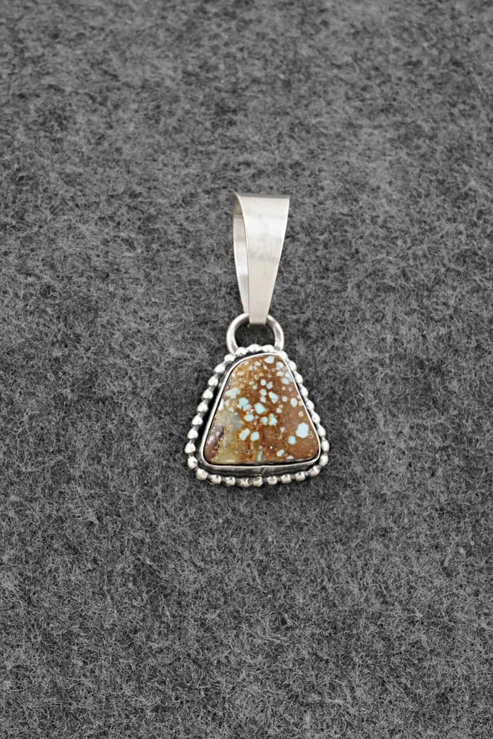Turquoise & Sterling Silver Pendant - Randy Billy