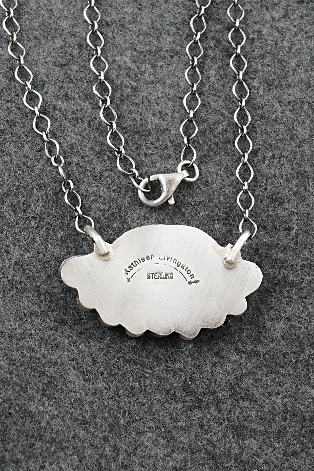 Turquoise & Sterling Silver Necklace - Kathleen Livingston