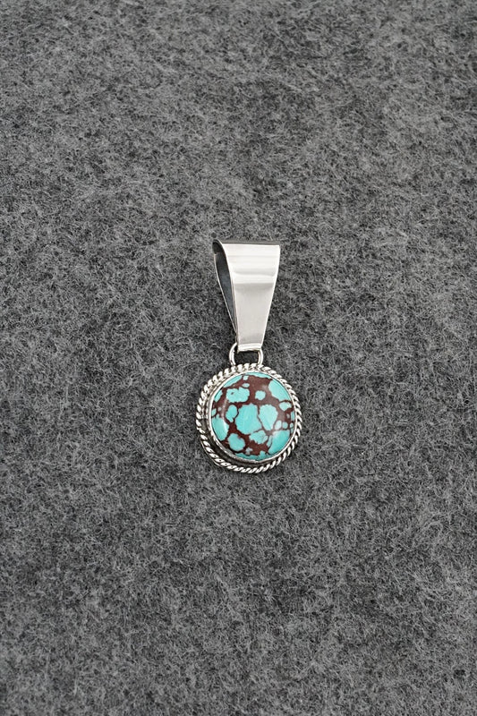 Turquoise & Sterling Silver Pendant - Eugene Gruber