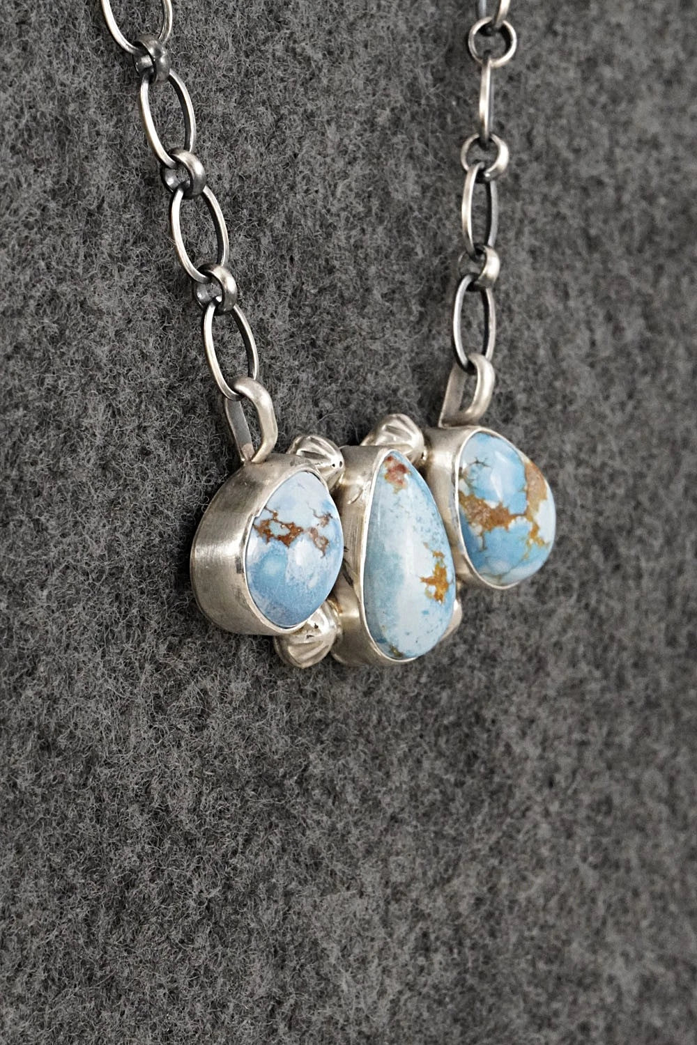 Turquoise & Sterling Silver Necklace - Kathleen Livingston