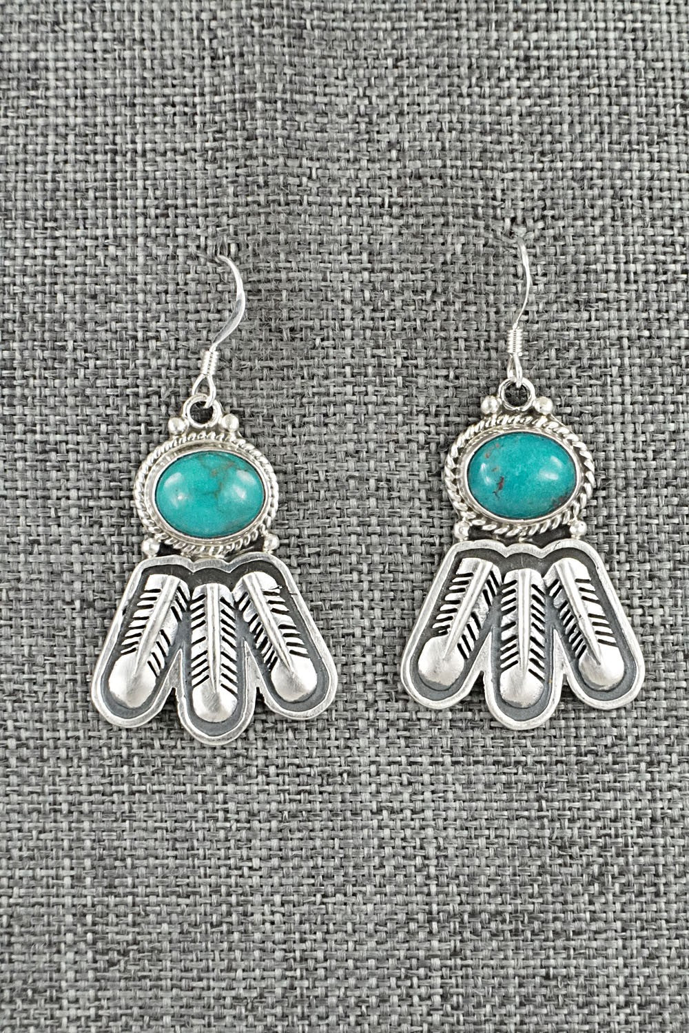 Turquoise & Sterling Silver Earrings - Sharon McCarthy