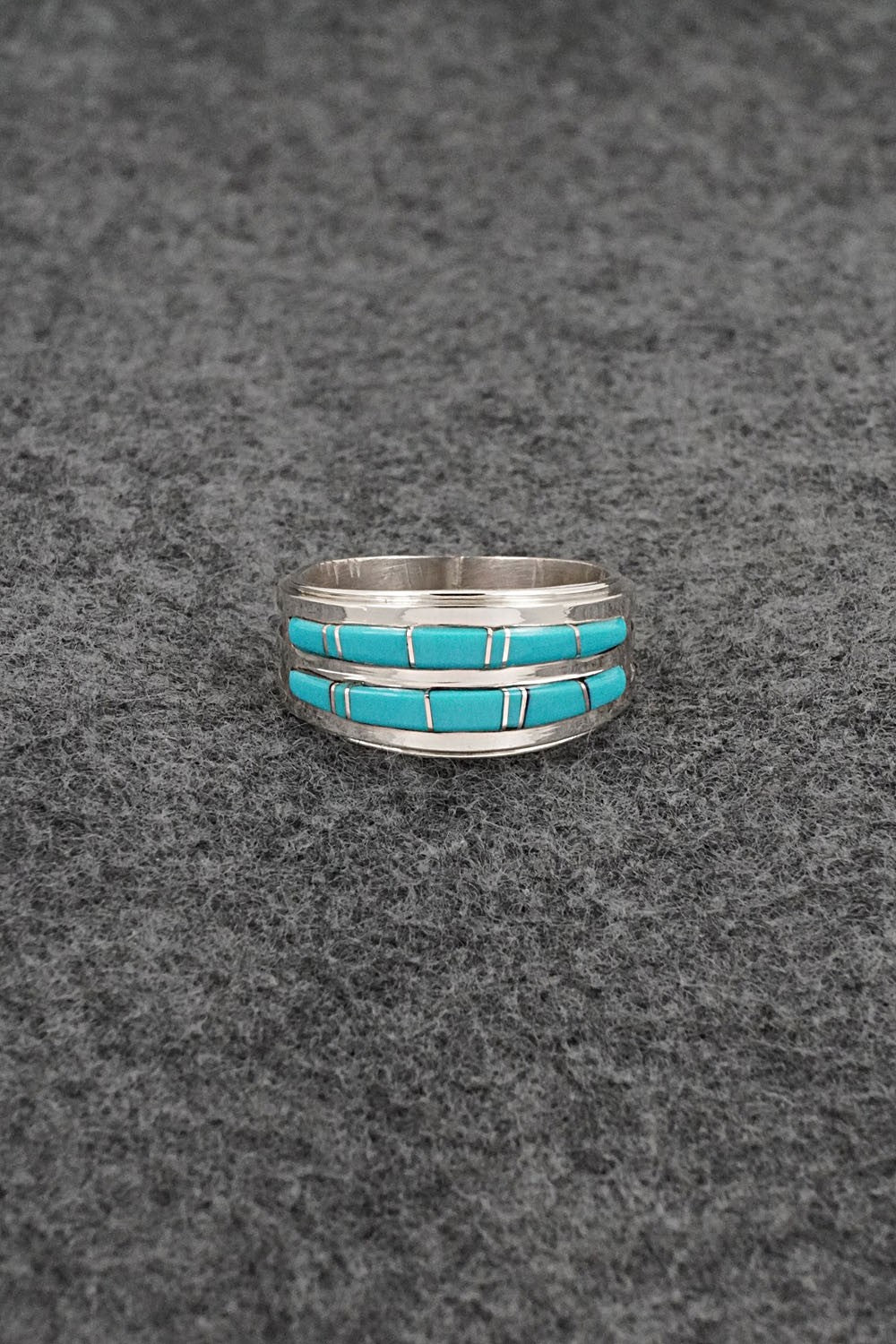 Turquoise & Sterling Silver Ring - Wilbert Muskett Jr. - Size 9
