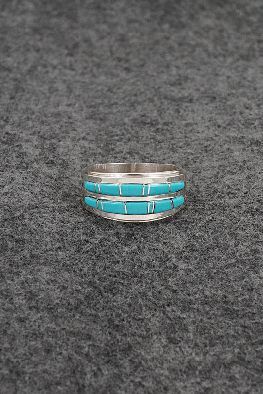 Turquoise & Sterling Silver Ring - Wilbert Muskett Jr. - Size 9