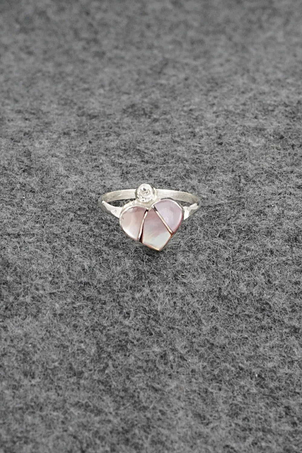 Mother of Pearl & Sterling Silver Ring - Ola Eriacho - Size 5.75