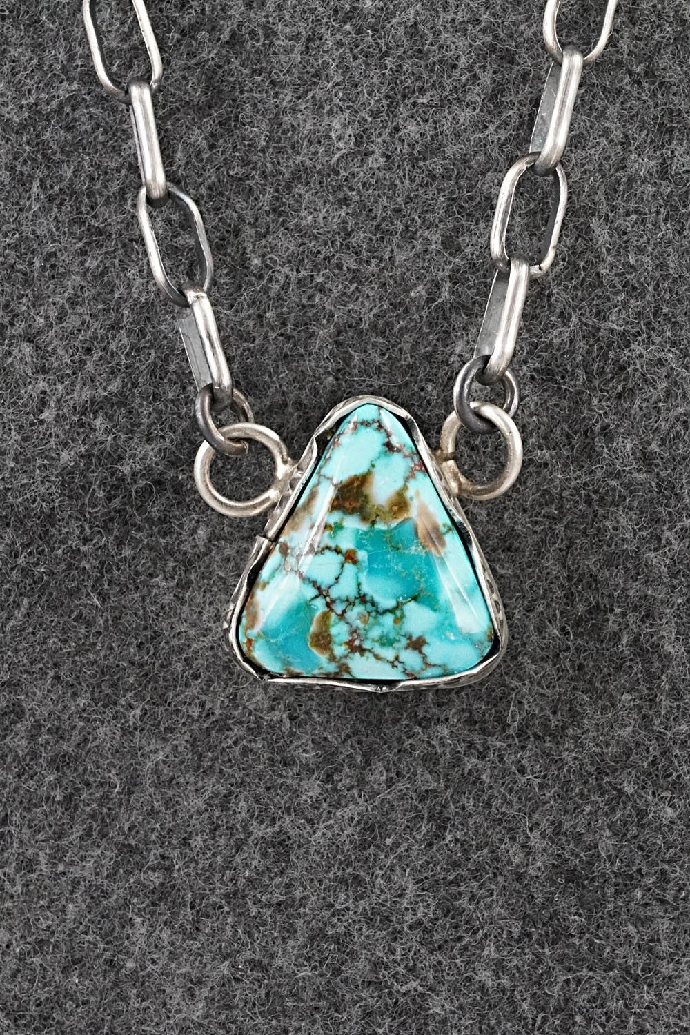 Turquoise & Sterling Silver Necklace - Paul Livingston