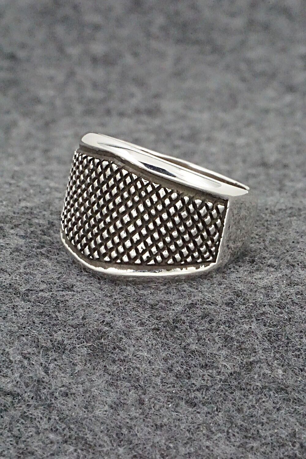 Sterling Silver Ring - Raymond Coriz - Size 12.5