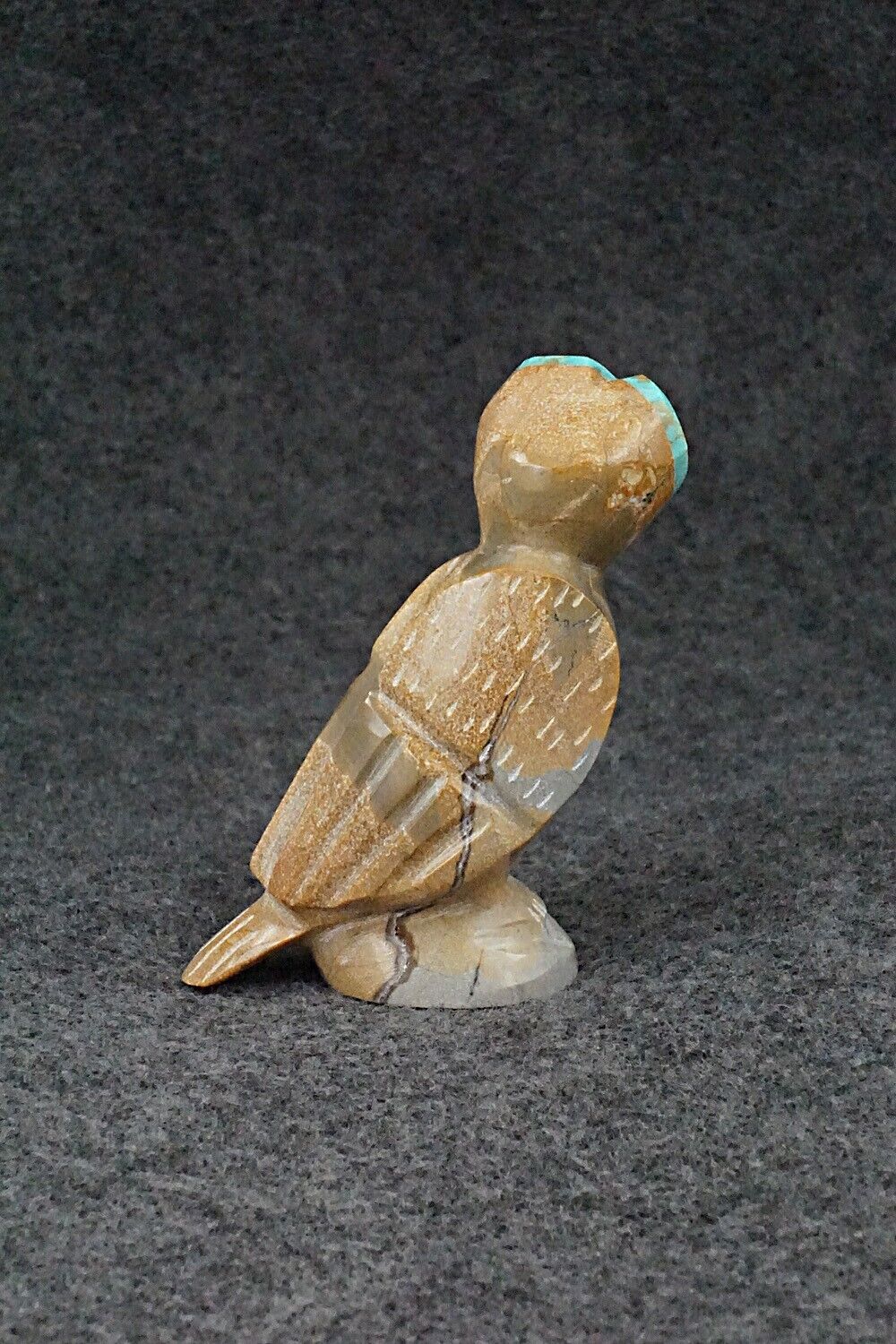 Owl Zuni Fetish Carving - Enrike Leekya