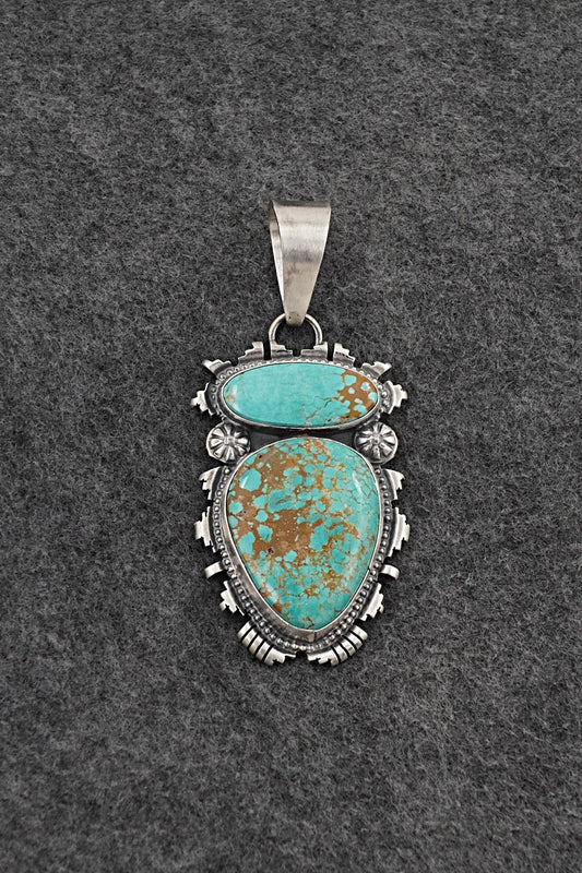 Turquoise & Sterling Silver Pendant - Randy Billy