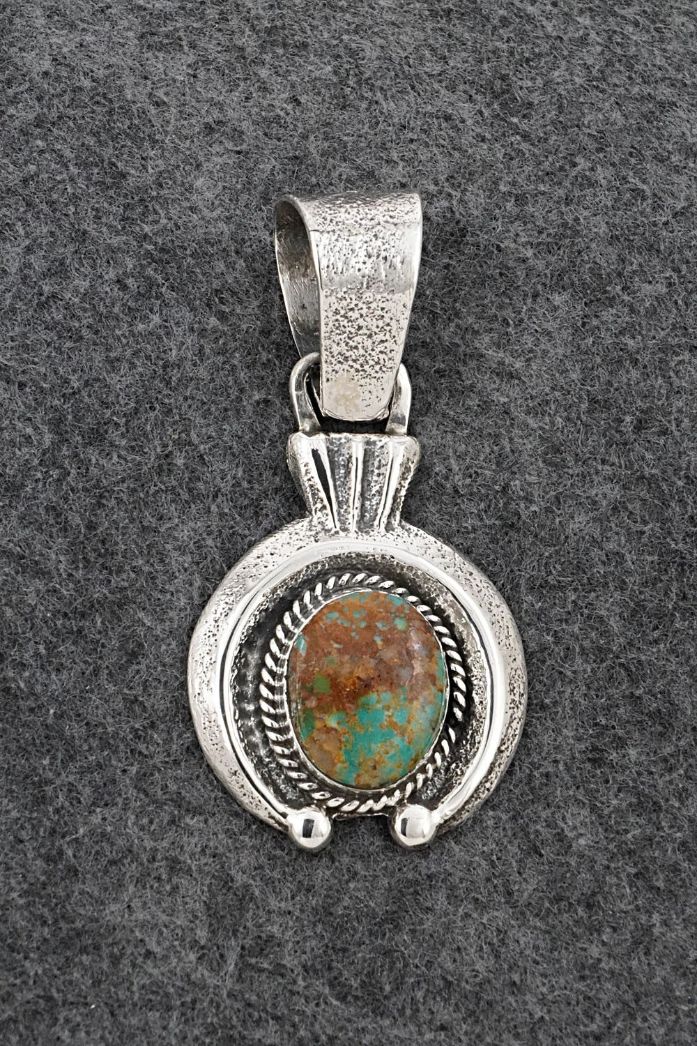 Turquoise & Sterling Silver Pendant - Delbert Arviso