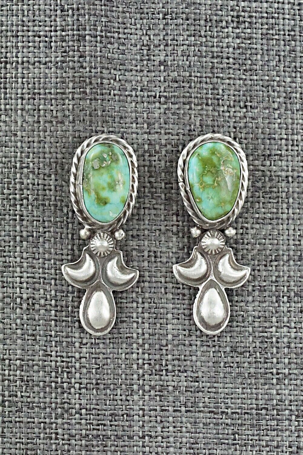 Turquoise & Sterling Silver Squash Blossom Set - Adrienne Gordon