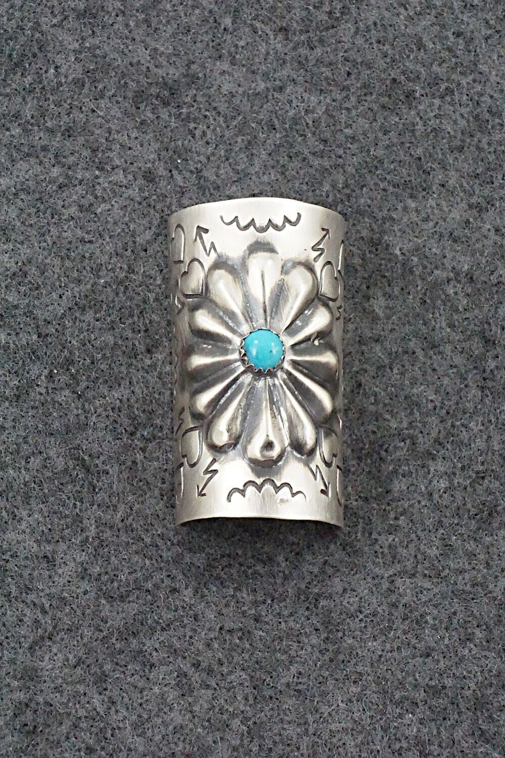 Turquoise & Sterling Silver Hair Pin - Arlene Soce