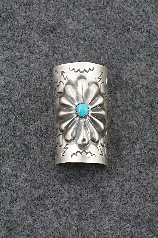 Turquoise & Sterling Silver Hair Pin - Arlene Soce