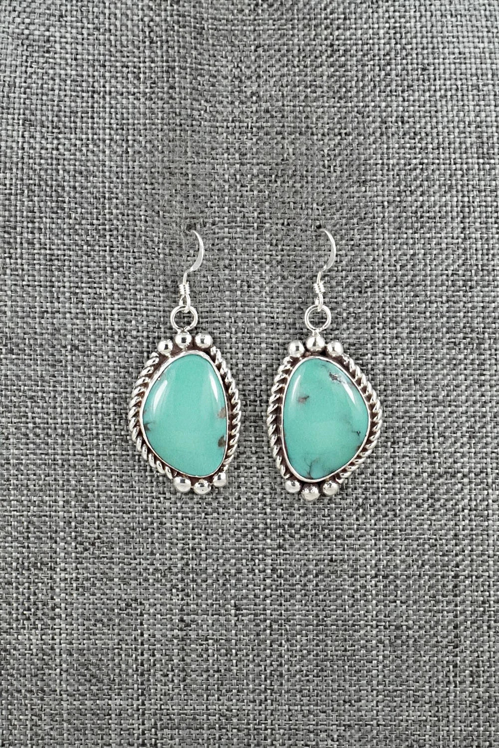 Turquoise & Sterling Silver Earrings - Antwone Brown