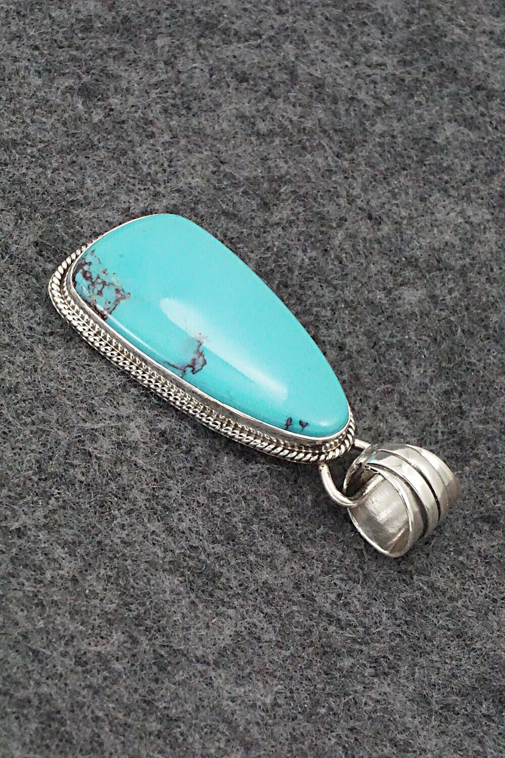 Turquoise and Sterling Silver Pendant - Sharon McCarthy