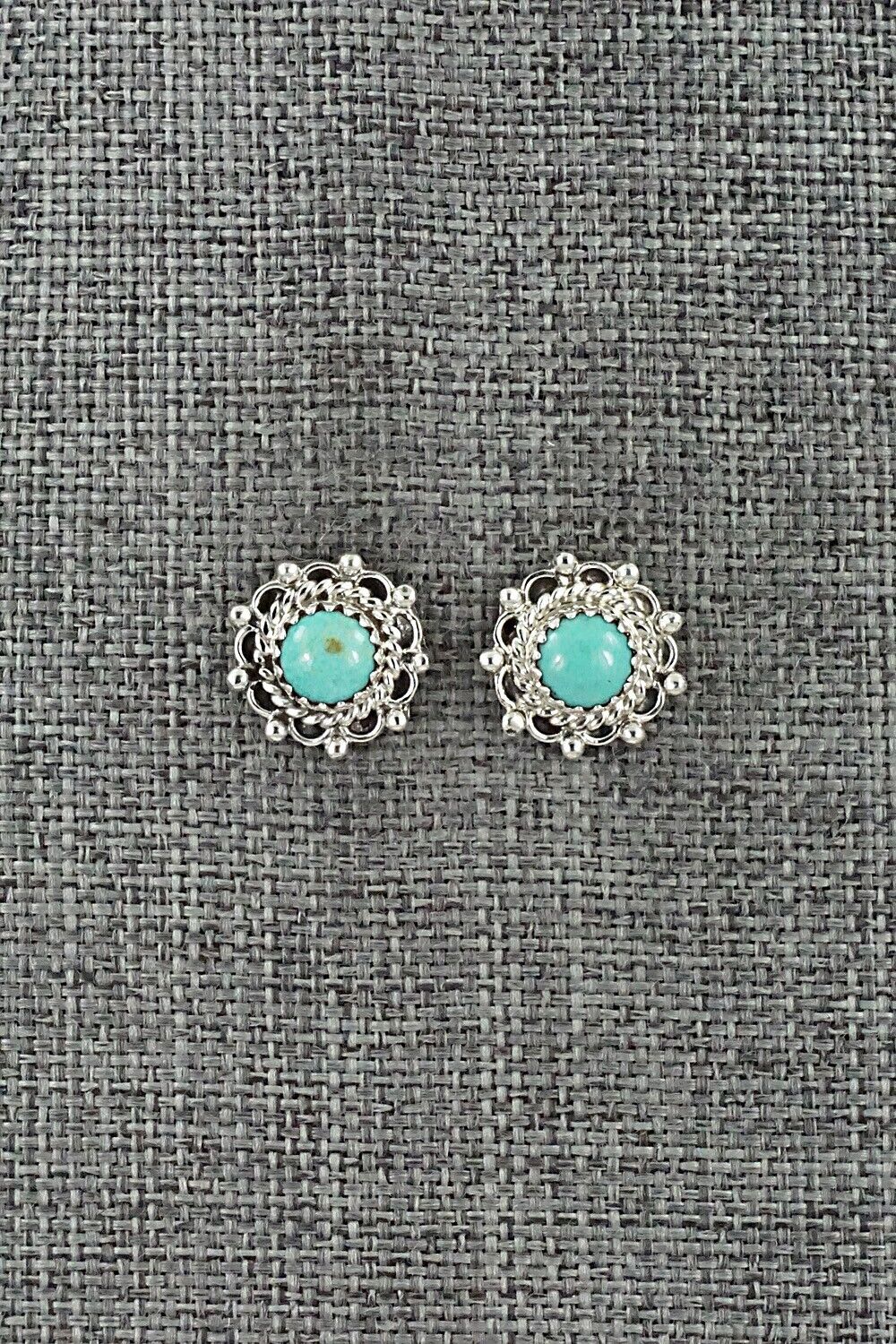 Turquoise & Sterling Silver Earrings - Harris Largo