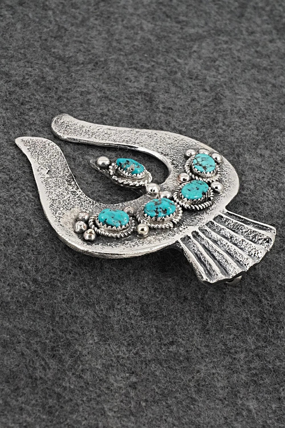 Turquoise & Sterling Silver Pendant - Delbert Arviso