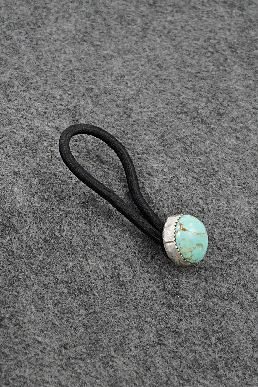 Turquoise & Sterling Silver Hair Tie - Jolene Begay