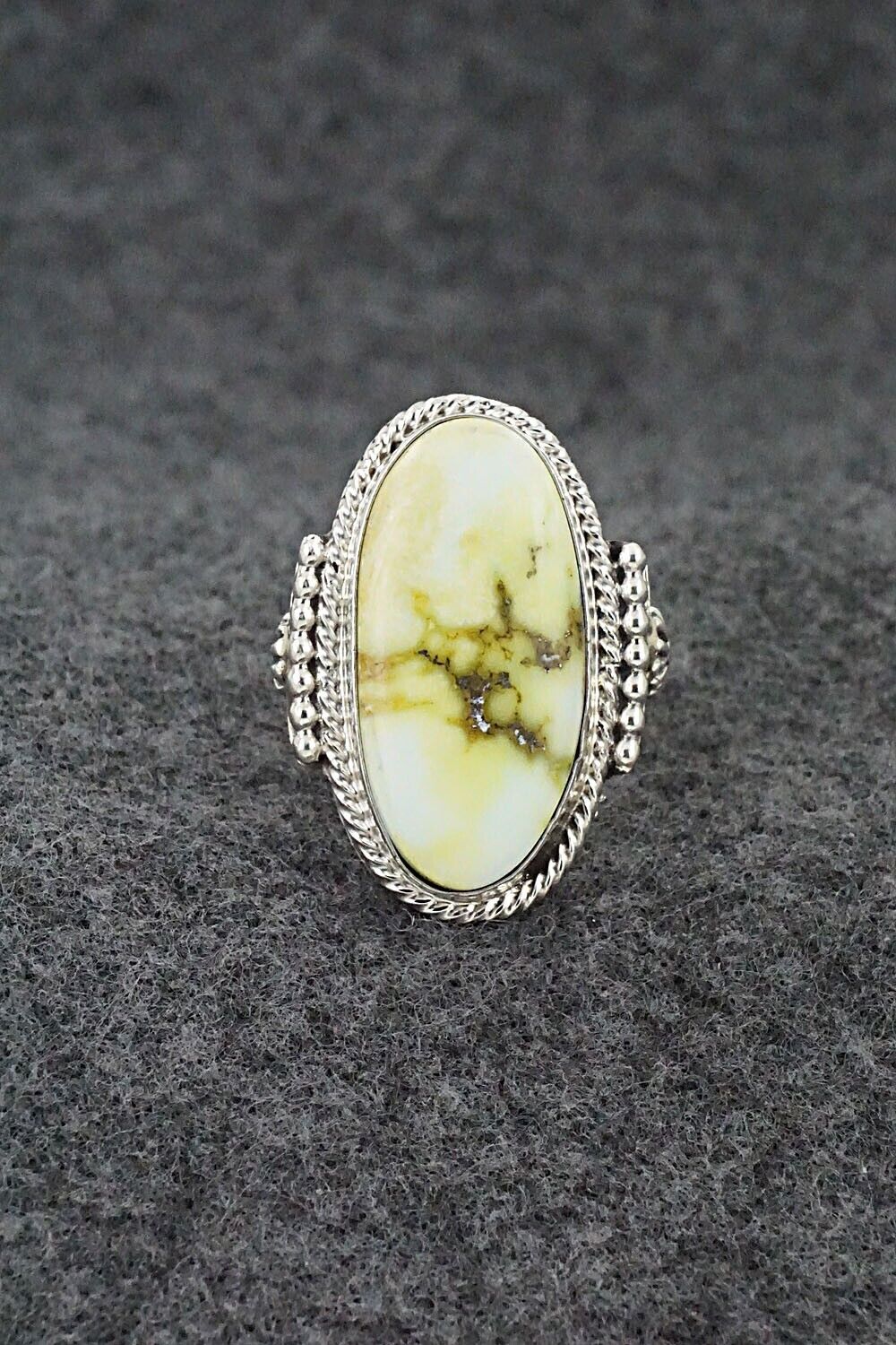 Variscite & Sterling Silver Ring - Andrew Vandever - Size 6.75