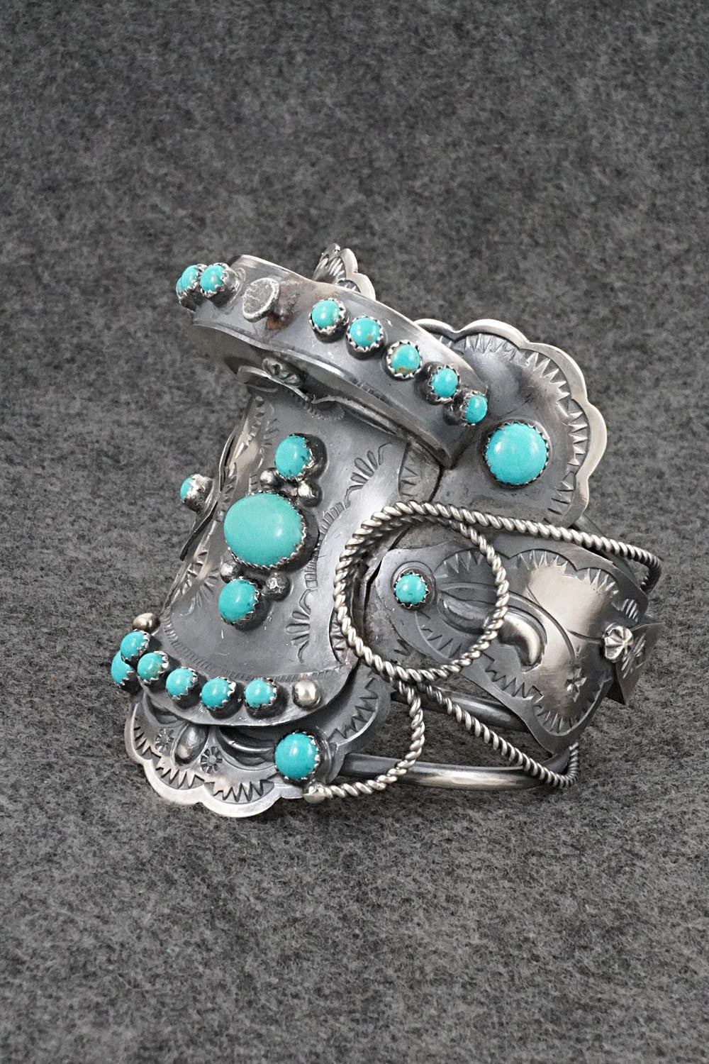 Turquoise & Sterling Silver Bracelet - Tim Yazzie