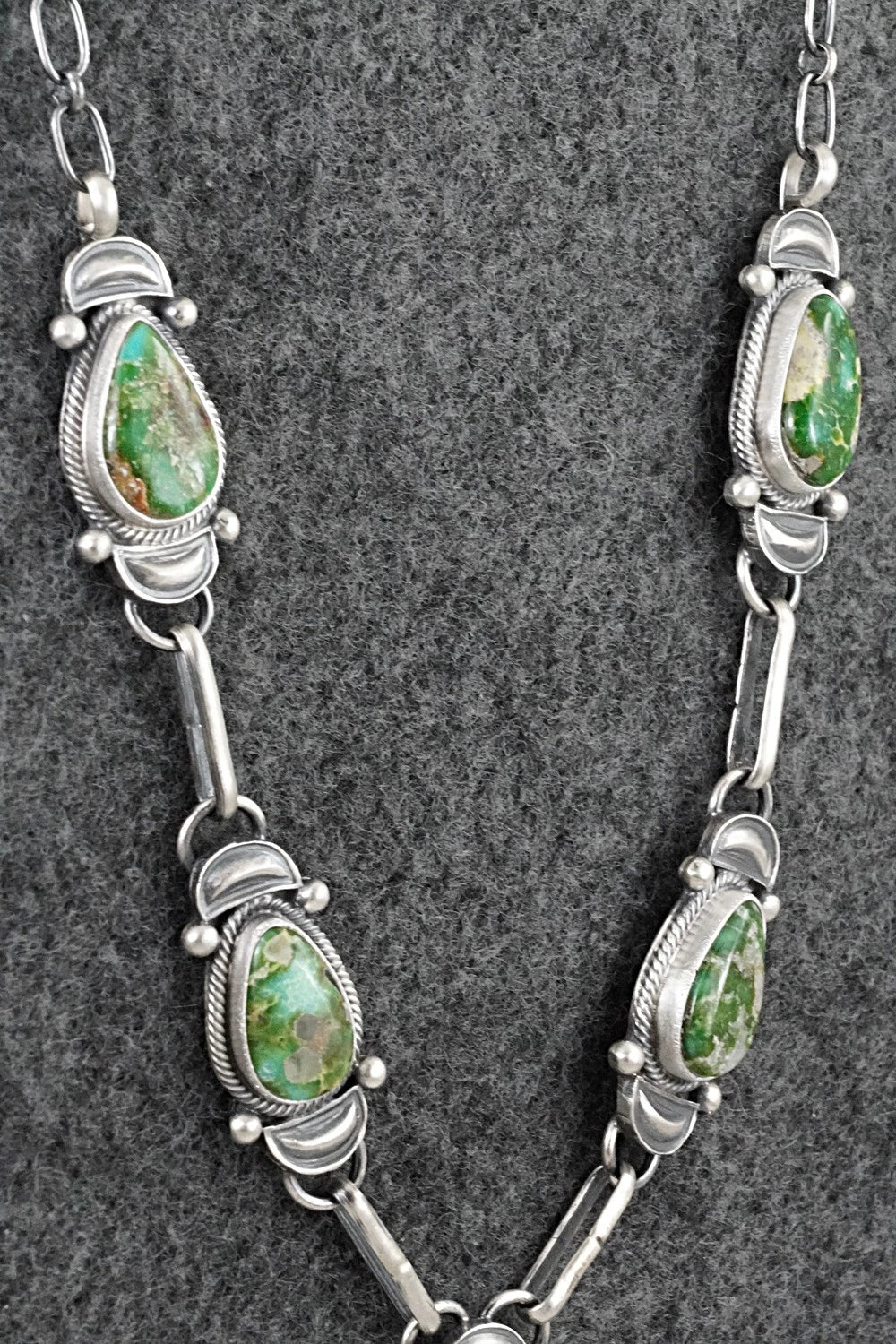 Turquoise & Sterling Silver Necklace - Derrick Gordon