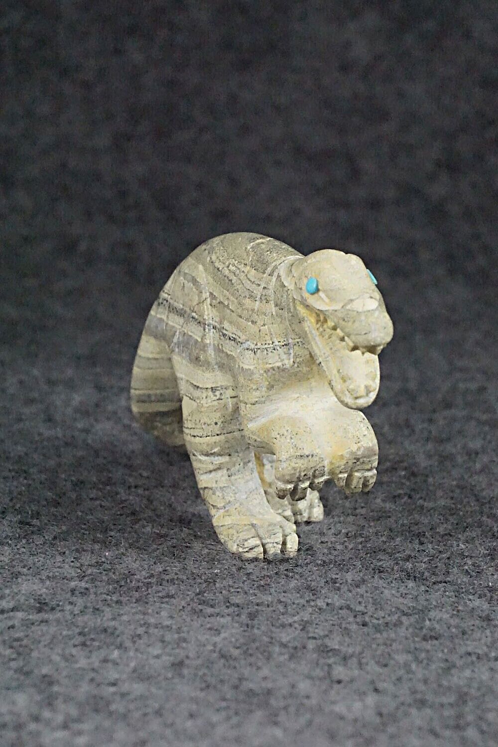 T-Rex Dinosaur Zuni Fetish Carving - Cody Nastacio