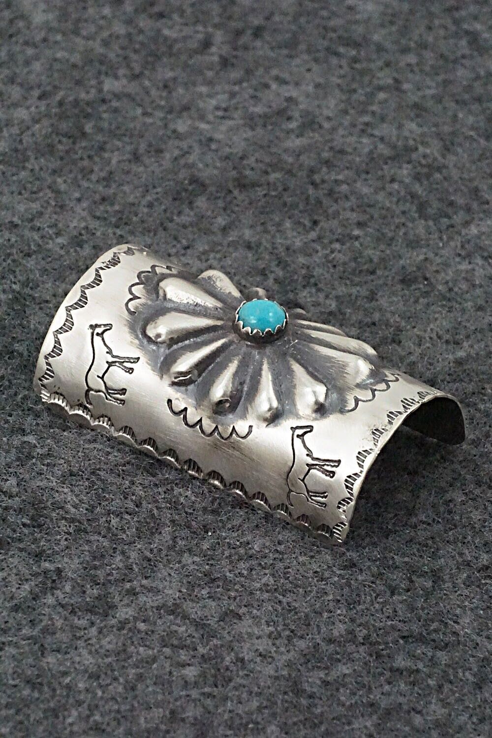 Turquoise & Sterling Silver Hair Pin - Arlene Soce