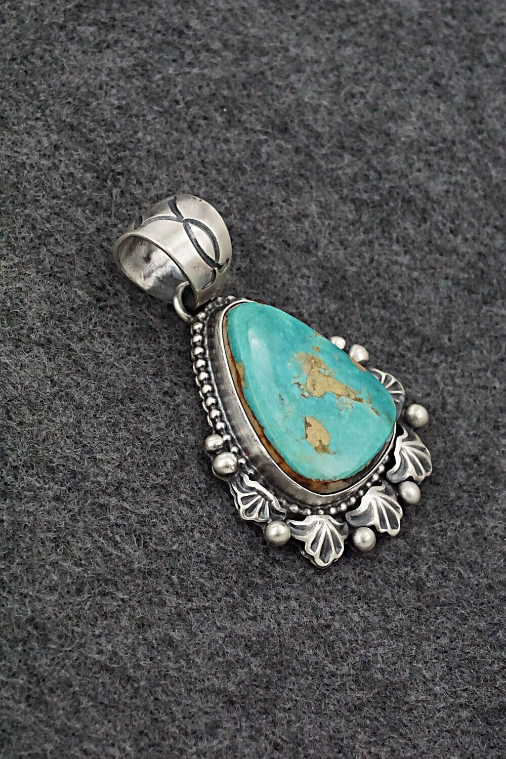 Turquoise & Sterling Silver Pendant - Randy Boyd