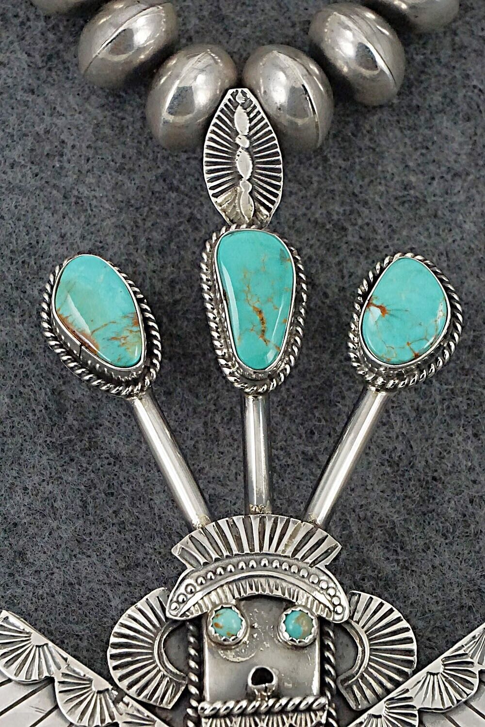 Turquoise & Sterling Silver Necklace - Garrett Hale
