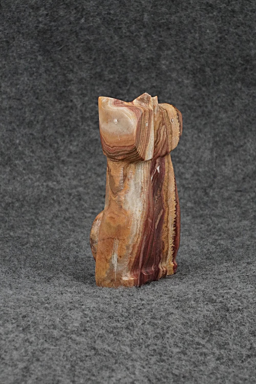 Cats Zuni Fetish Carving - Kenny Chavez